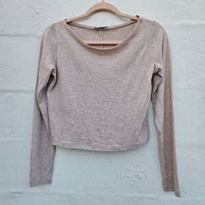 Suite Benedict Sweater Womens Small Pink Bow Pastel Cropped Soft Girl Coquette‎